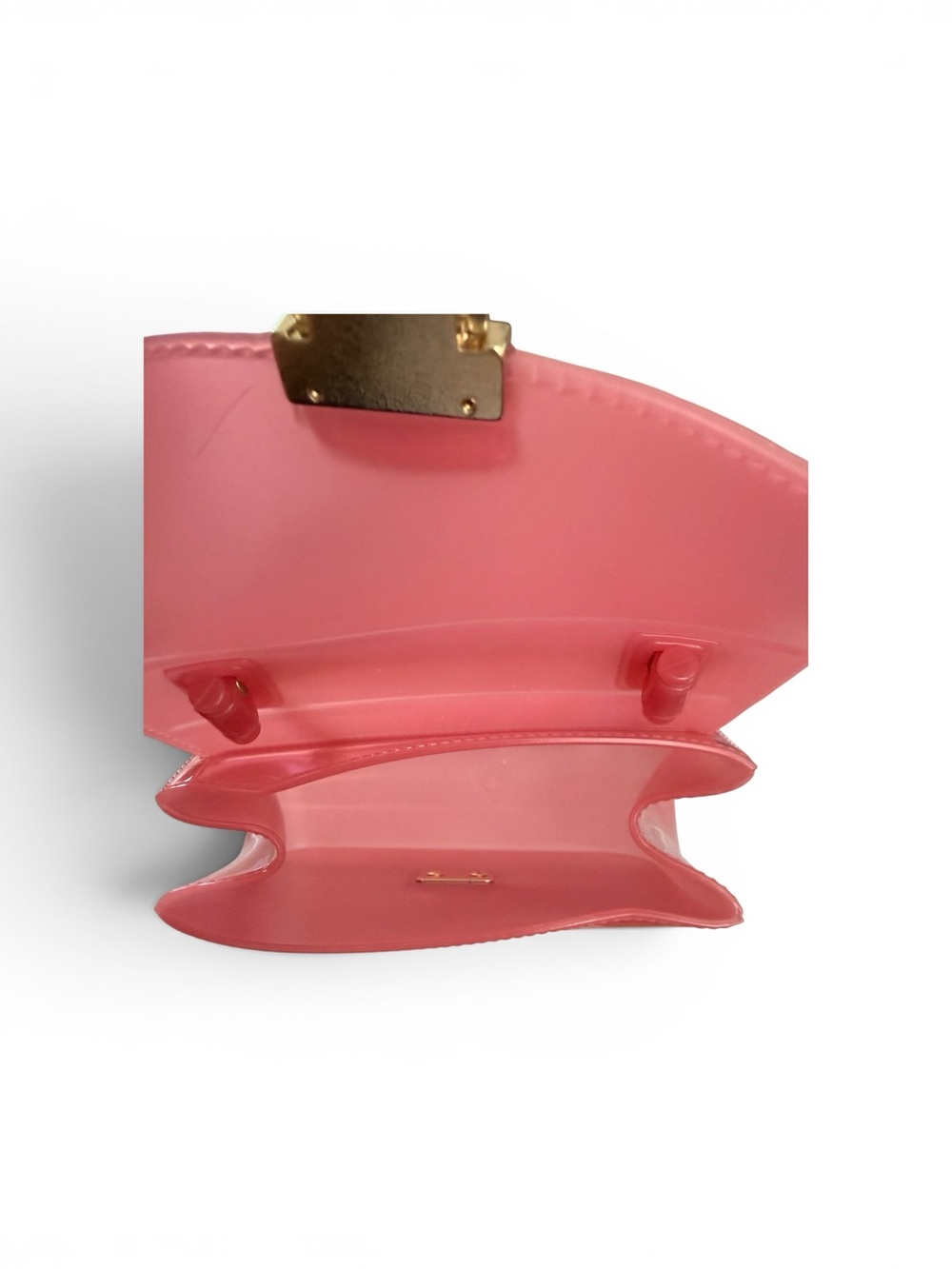 Furla Classic Small Mini Pink Top-Handle Jelly Crossbody Bag NWOT - Picture 9 of 9